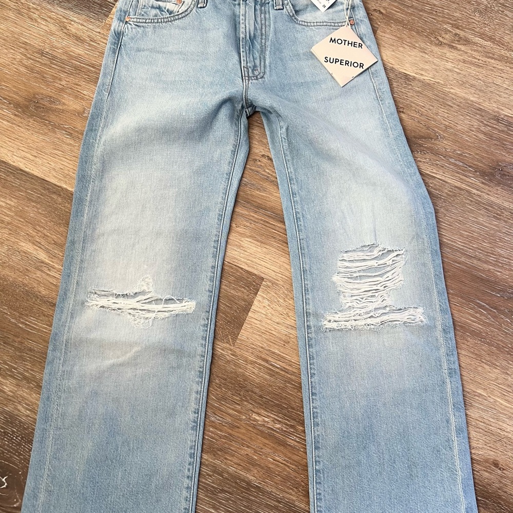 MOTHER Superior Light Blue Straight women Jeans